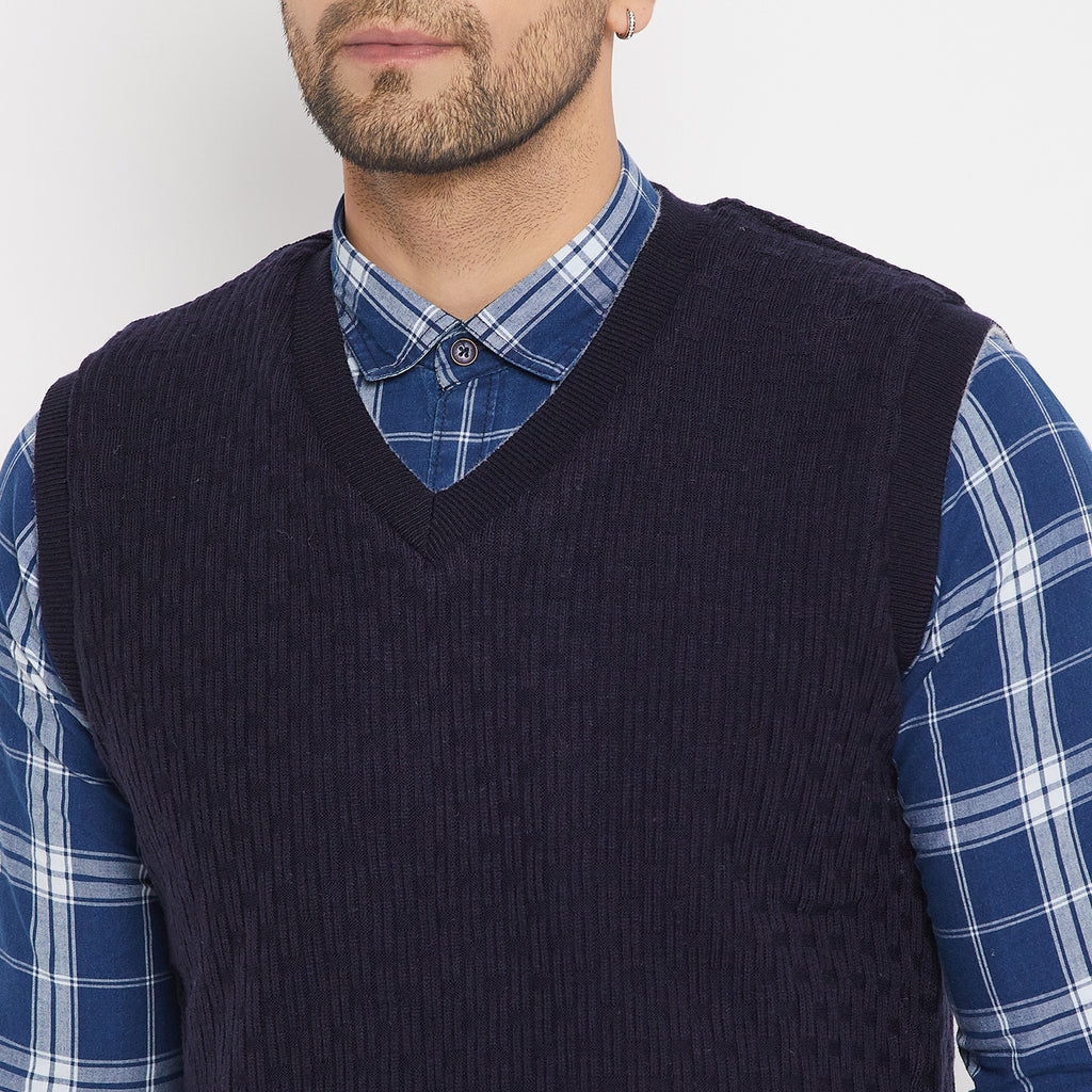 Duke Urban Men Sleeveless V-Neck Reversible Sweater (SDS2171)