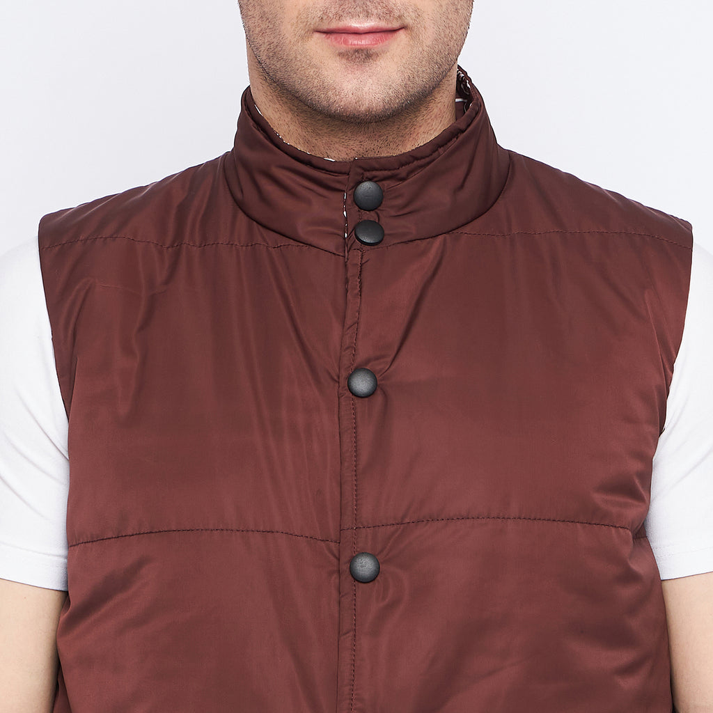 Duke Urban Men Sleeveless Reversible Jacket (SDZ3057)