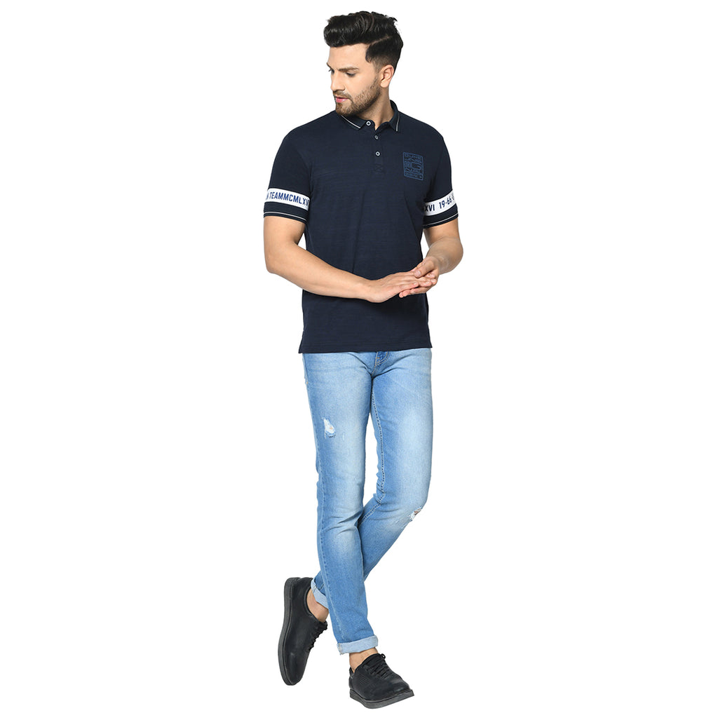 Duke Urban Men Polo Neck Half Sleeve T-Shirt (LQ4519)