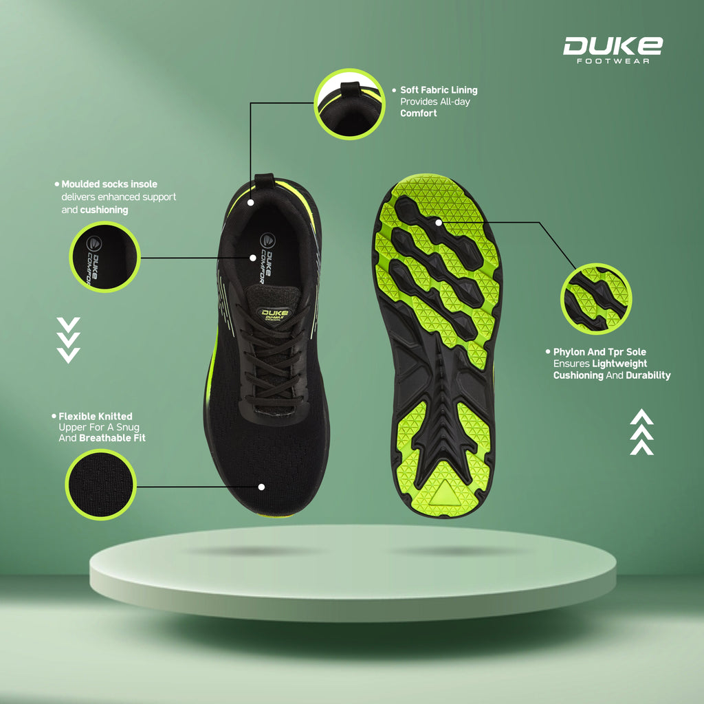 Duke Men's Pulse Runner Sports Shoes (FWOL2136)