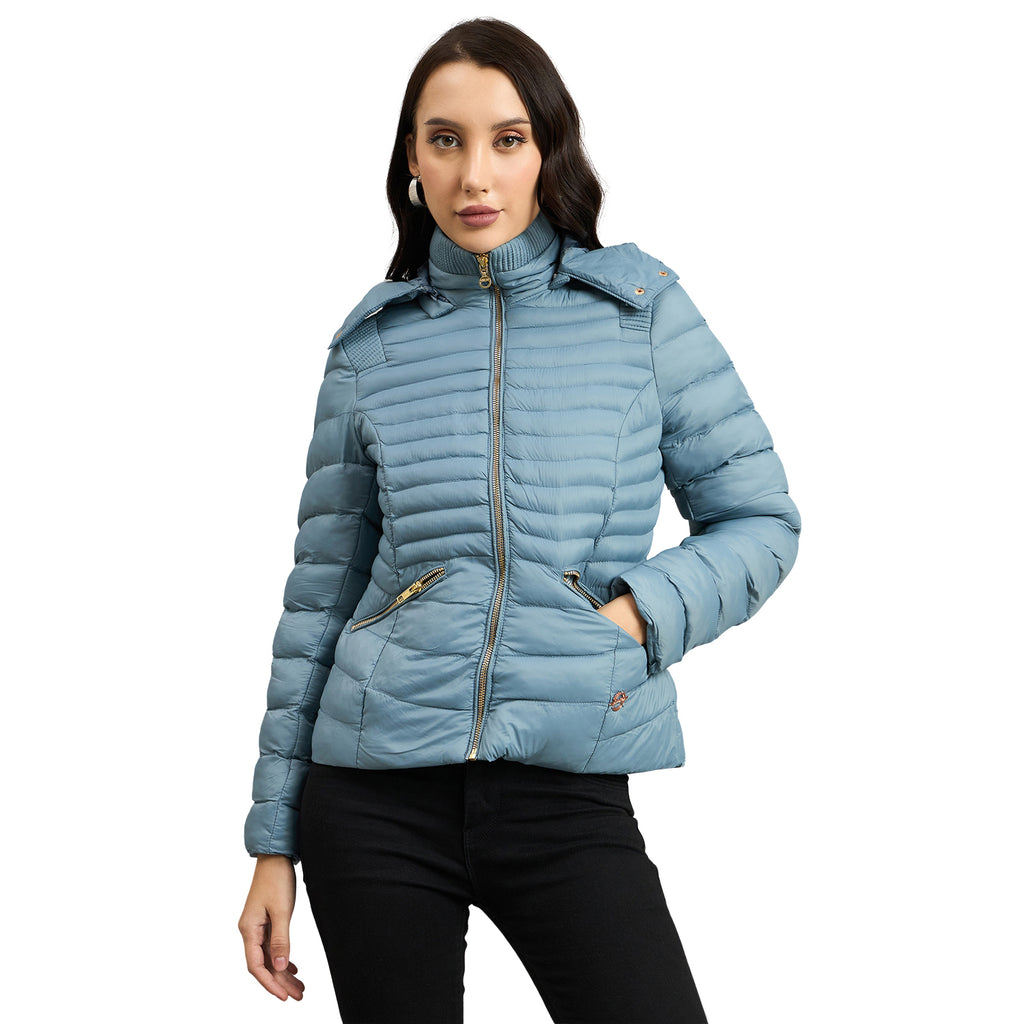 Duke Urban Women Short Style Hooded Bomber Jacket (SDZ4040R)