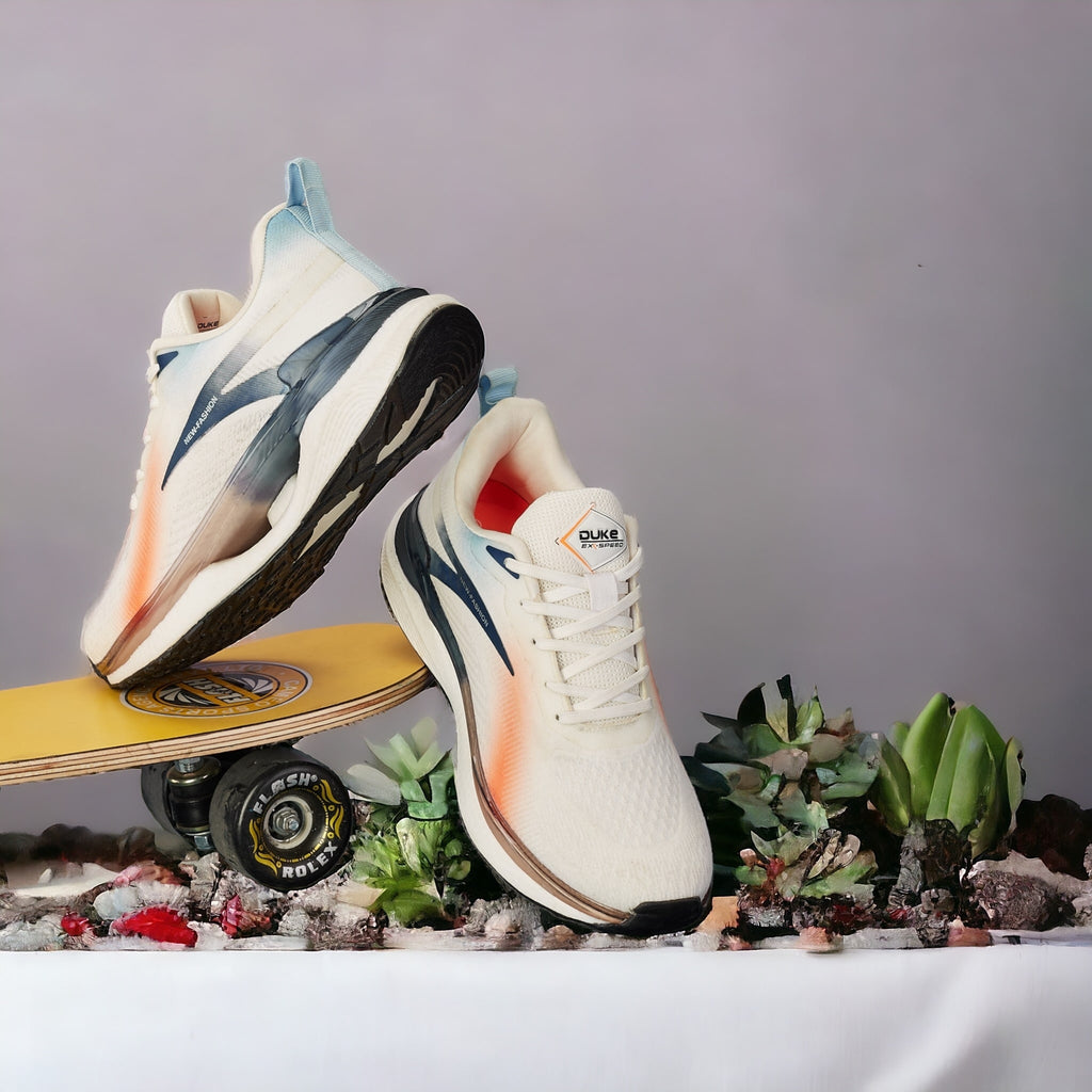 Duke Men Flyknit Mesh Sports Shoes (FWOL2080)