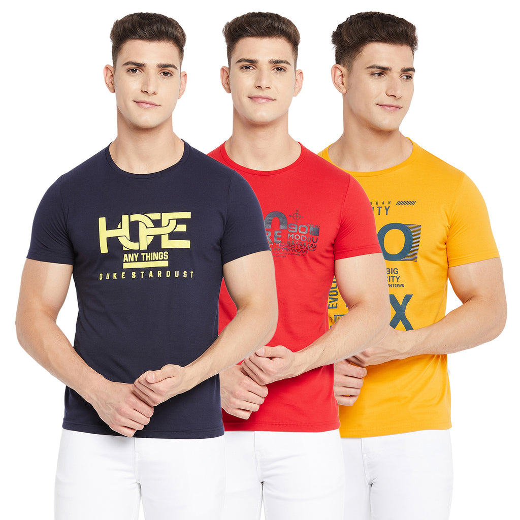 Duke Urban Men Half Sleeve Cotton T-shirt (ONSDVP37)