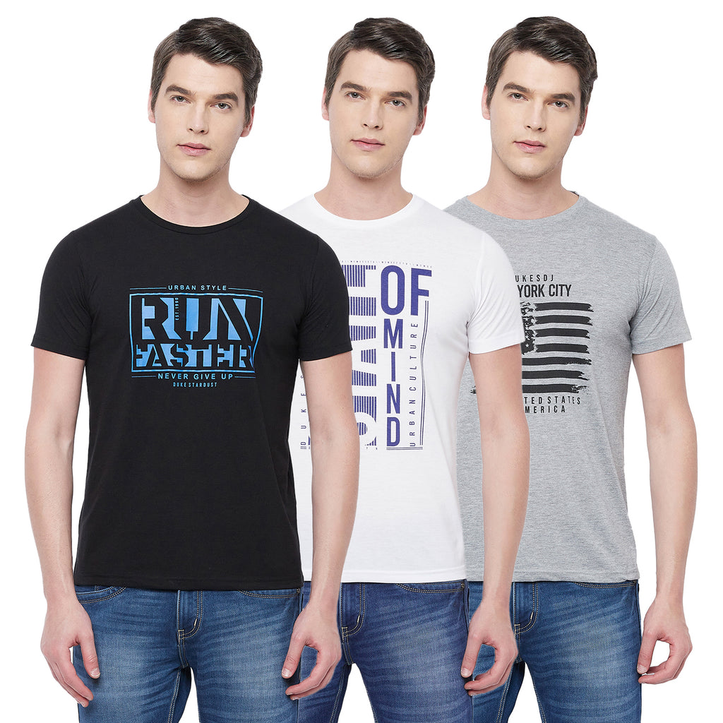 Duke Urban Men Half Sleeve Cotton T-shirt (ONSDVP37)