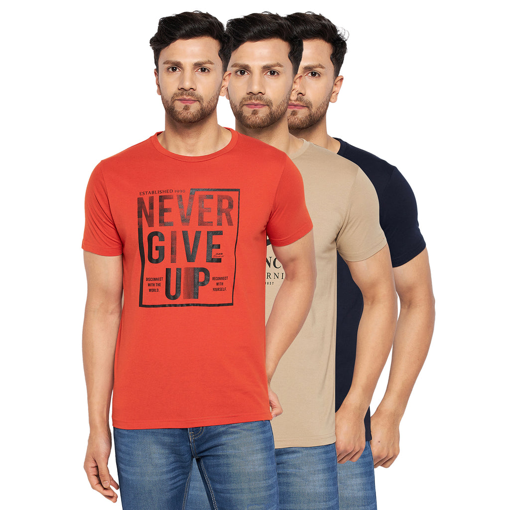 Duke Urban Men Half Sleeve Cotton T-shirt (ONSDVP39)