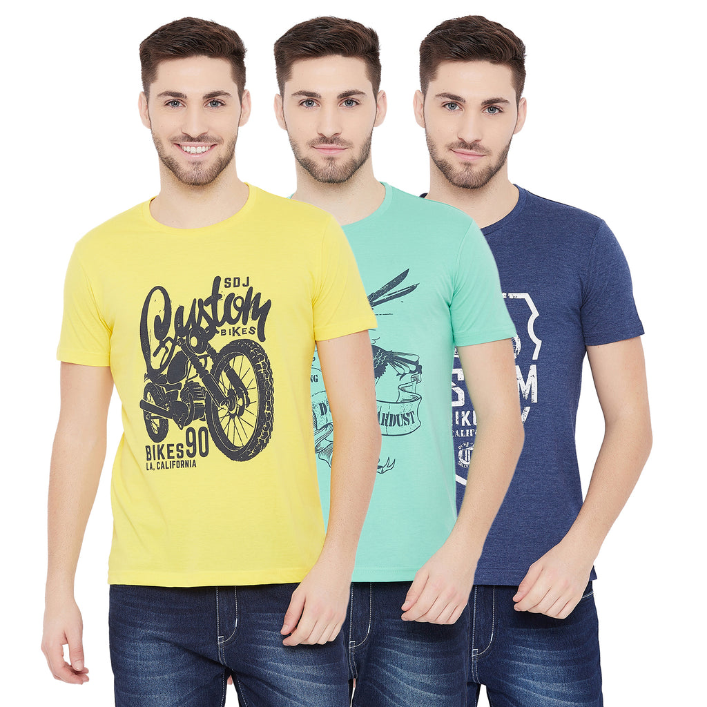 Duke Stardust Men T-Shirt Combo Pack of 3(SDVP35)