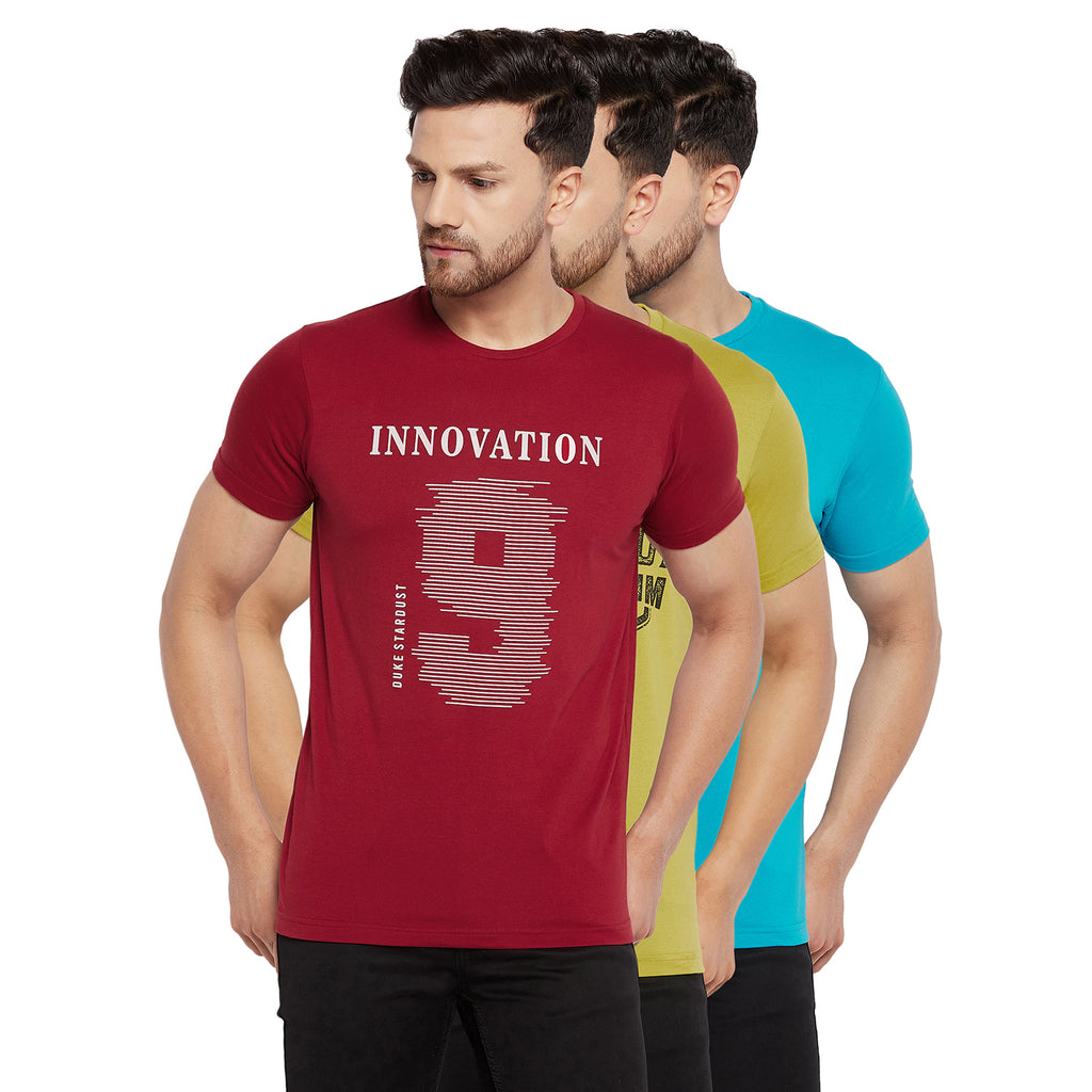 Duke Urban Men Half Sleeve Cotton T-shirt (ONSDVP39)