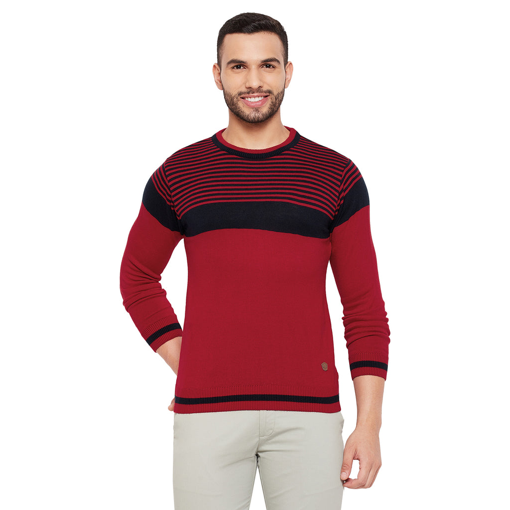Duke Urban Men Full Sleeve Striped Sweater (SDS8101)