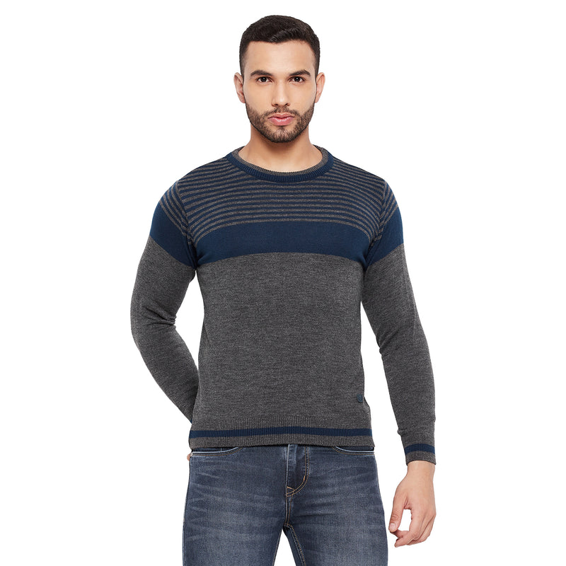 Duke Urban Men Full Sleeve Striped Sweater (SDS8101)