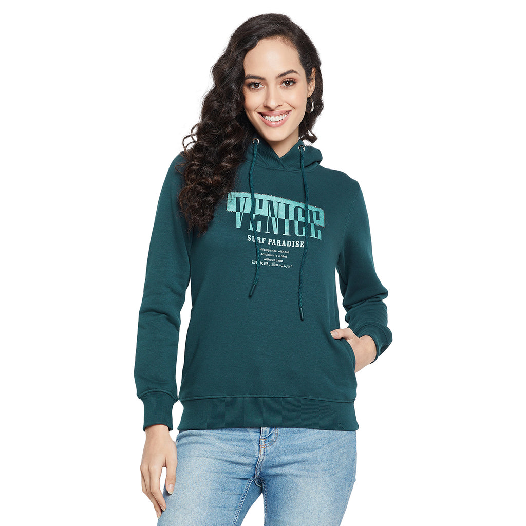 Duke Urban Women Full Sleeve Hooded Sweatshirt (LFX815)