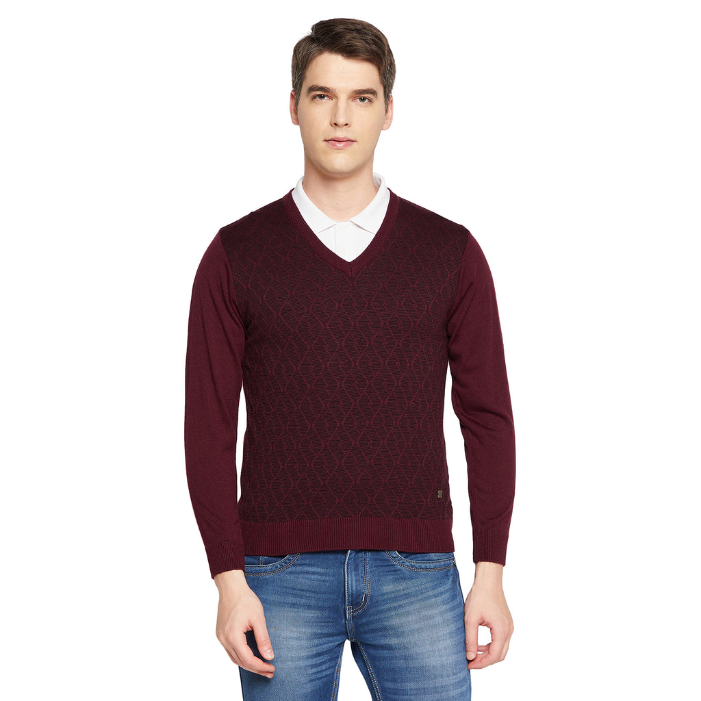 Duke Urban Men Full Sleeve V Neck Sweater (SDS8090)