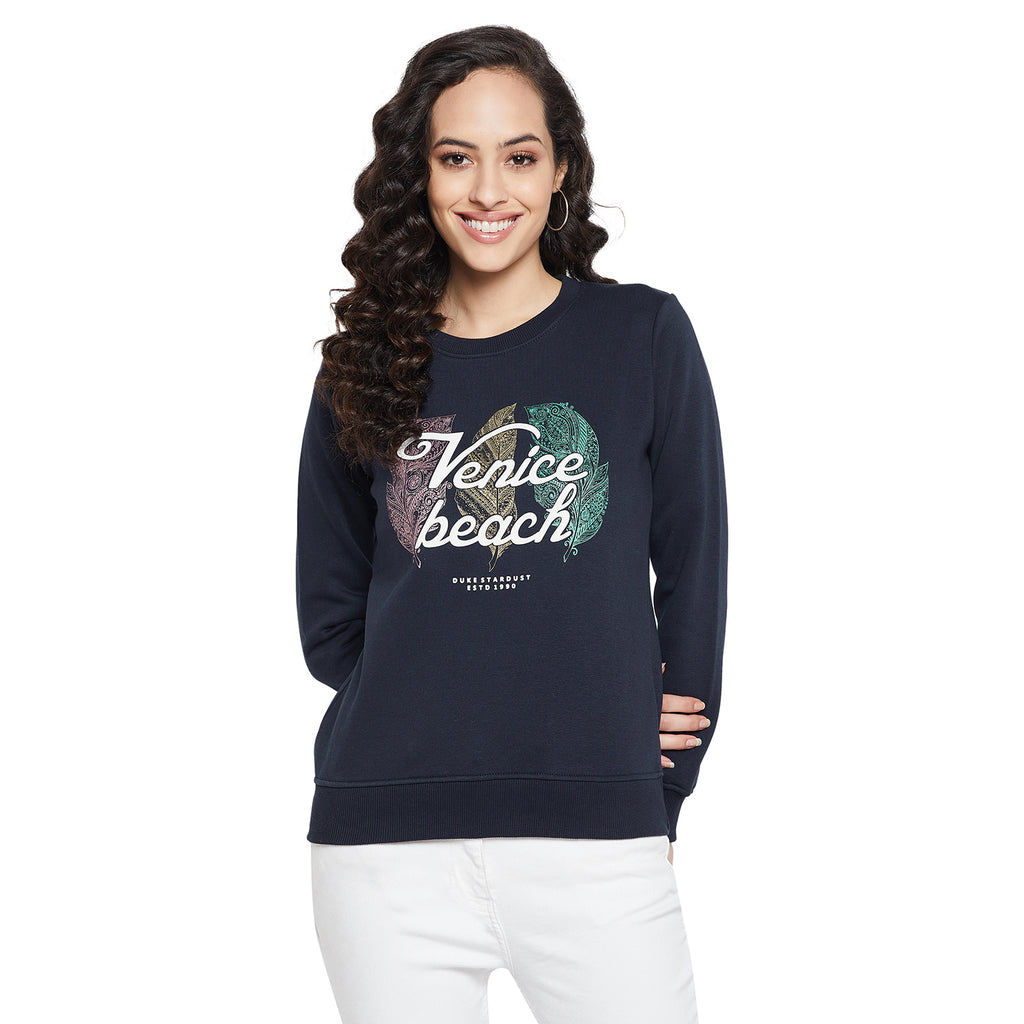 Duke Urban Women Full Sleeve Round Neck Sweatshirt (LFX828)