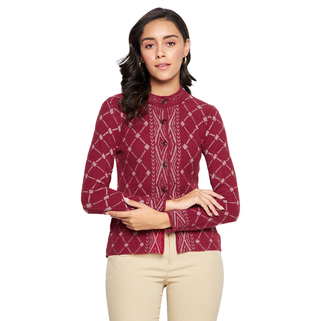 Duke Urban Women Full sleeve Round Neck Cardigan (SDS1057)