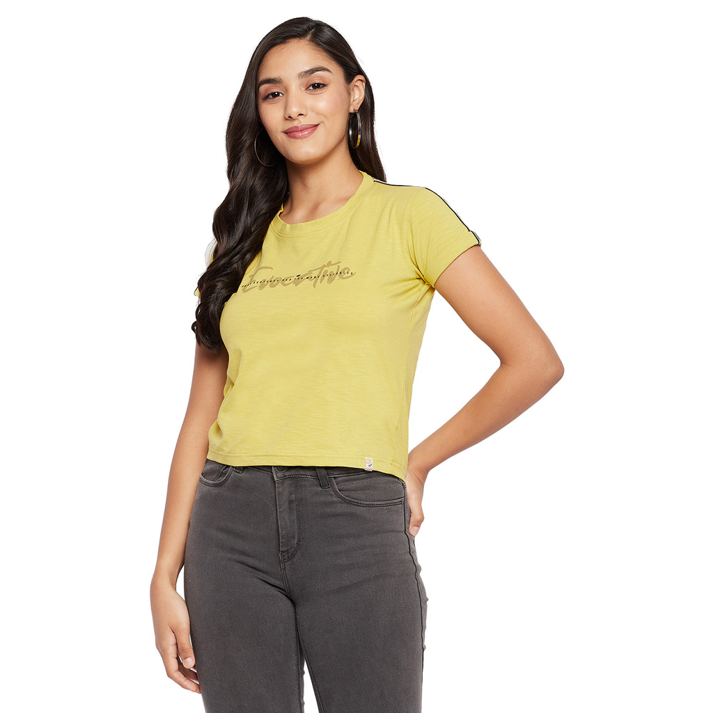 Duke Urban Round Neck Lady Crop Top (LFX114)