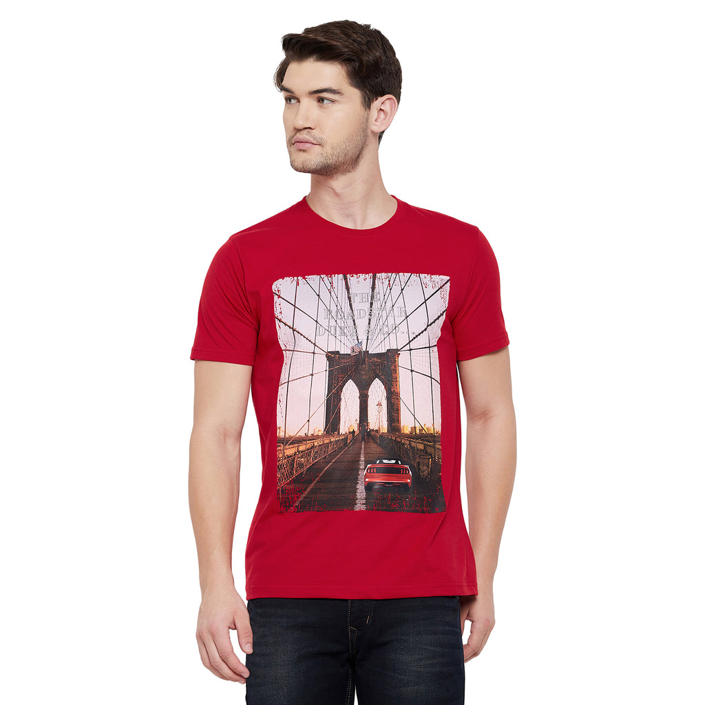 Duke Urban Men Half Sleeve Cotton T-shirt (LF5254)