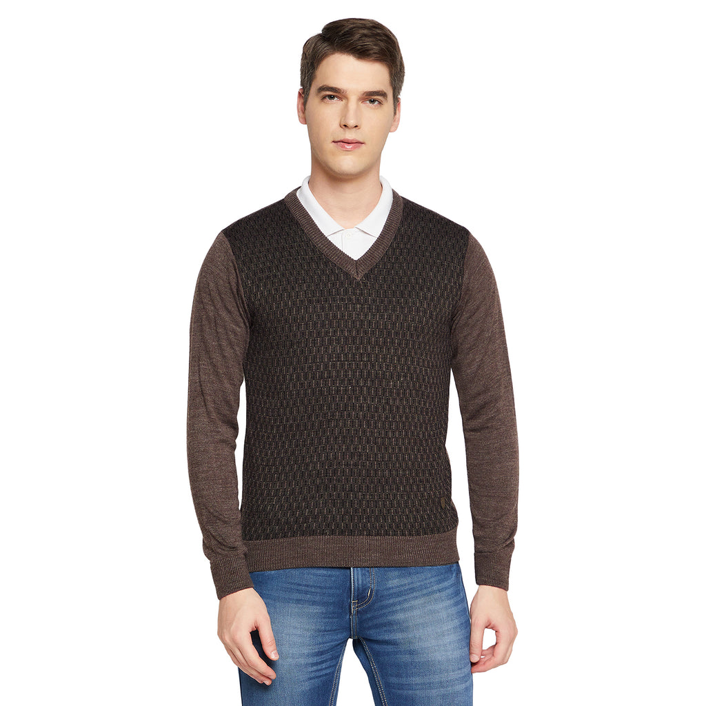 Duke Urban Men Full Sleeve V Neck Sweater (SDS8088)