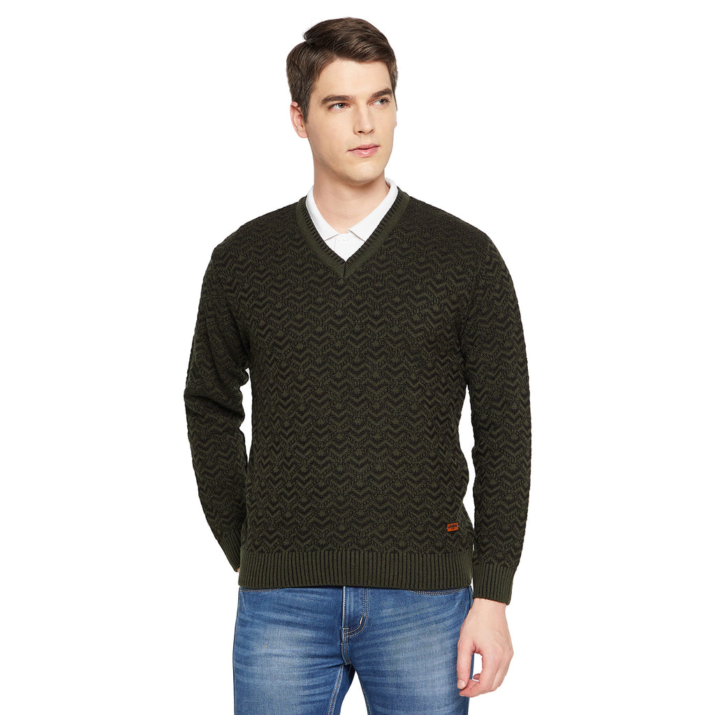 Duke Urban Men Full Sleeve V Neck Sweater (SDS2059)