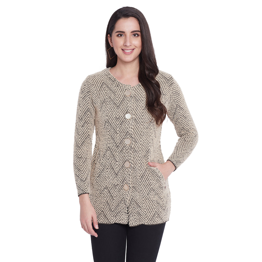 Duke Urban Women Full Sleeve Long Cardigan (SDS9638)