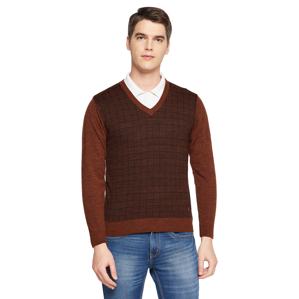 Duke Urban Men Full Sleeve V Neck Sweater (SDS8095)