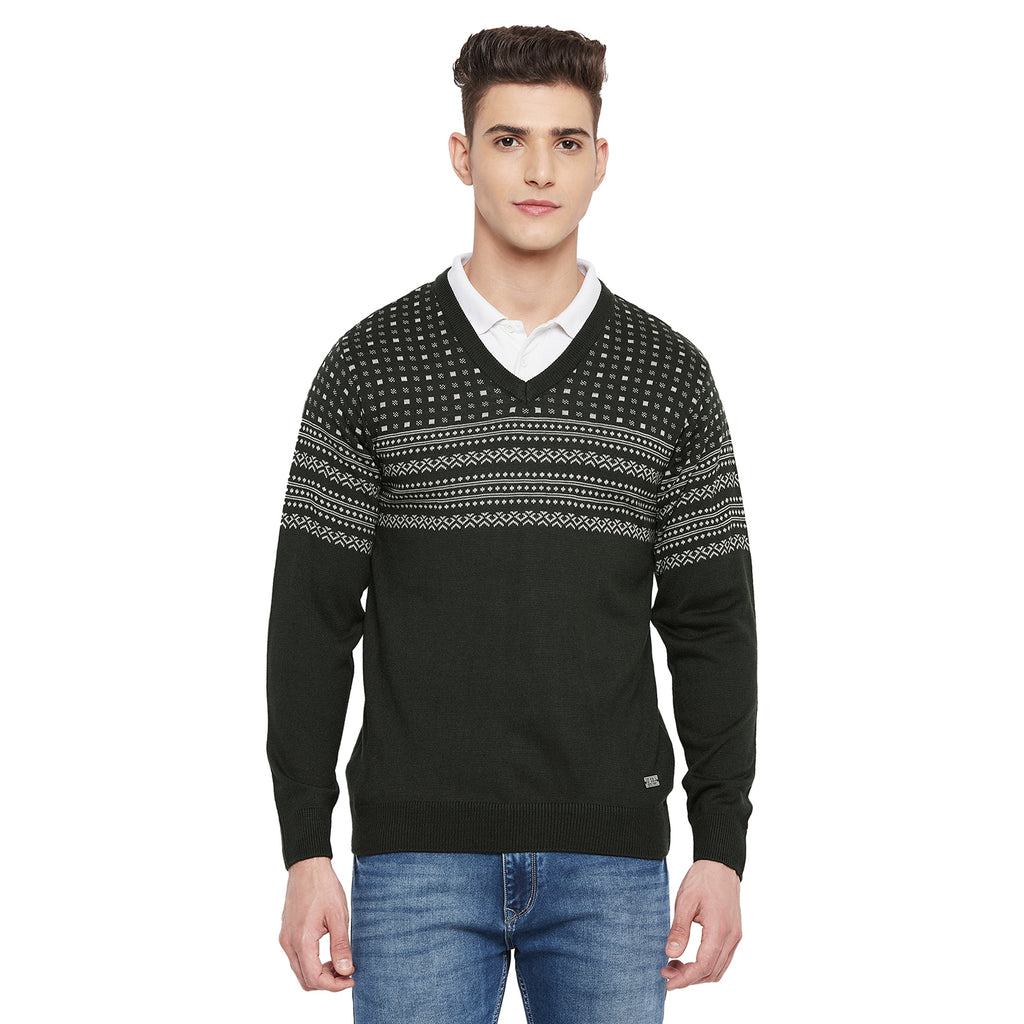 Duke Urban Men Full Sleeve V Neck Sweater (SDS668)