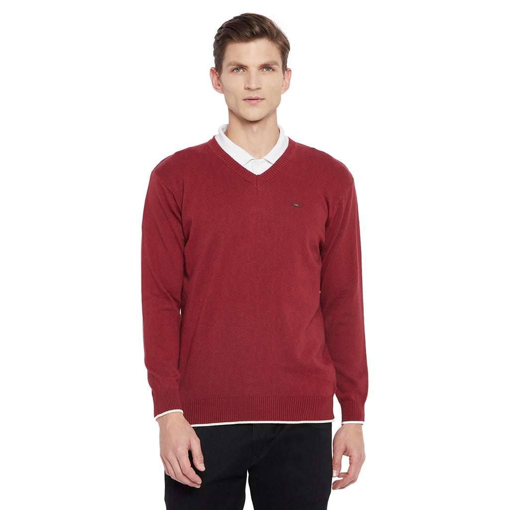 Duke Stardust Men Full Sleeve V Neck Sweater (SDS731)
