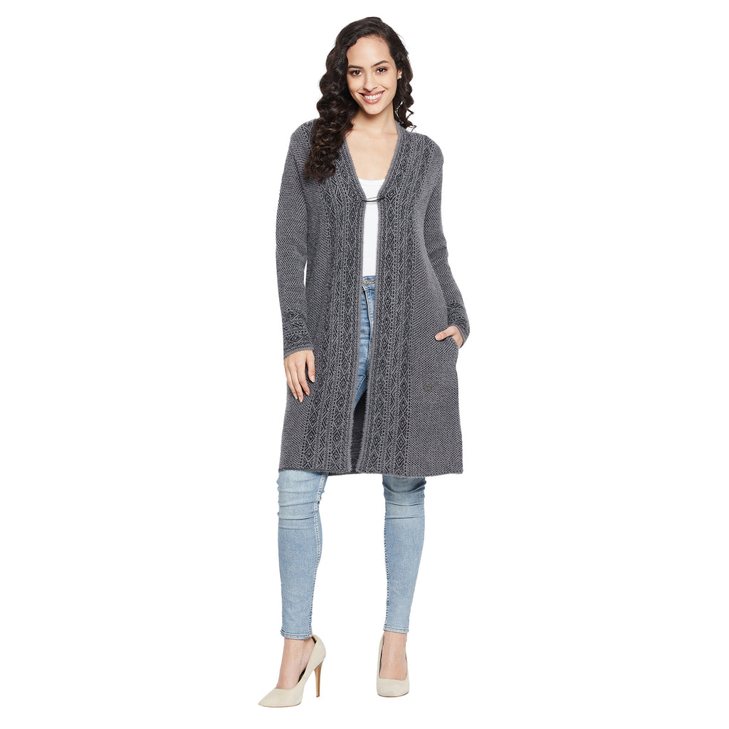 Duke Urban Women Full sleeve V Neck Cardigan (SDS9792)