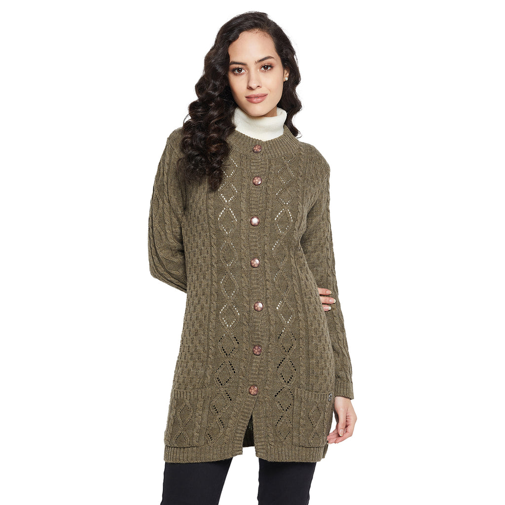 Duke Urban Women Full sleeve Round Neck Cardigan (SDS1116)