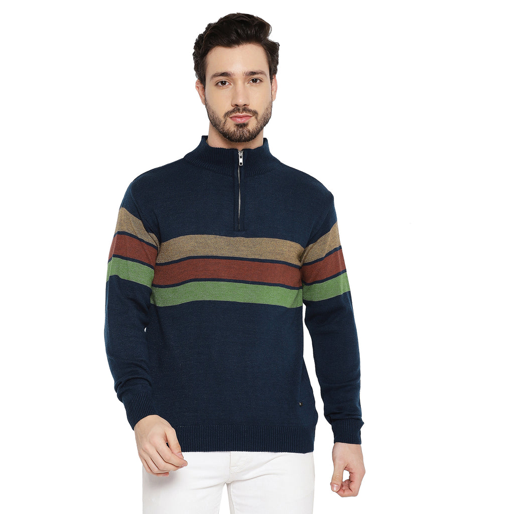 Duke Urban Men Full Sleeve Half Zip Sweater (SDS2079)