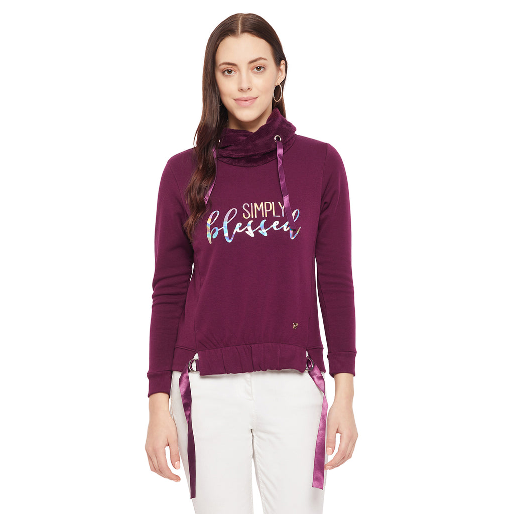 Duke Urban Women Cowl Neck Sweatshirt (LFX758)