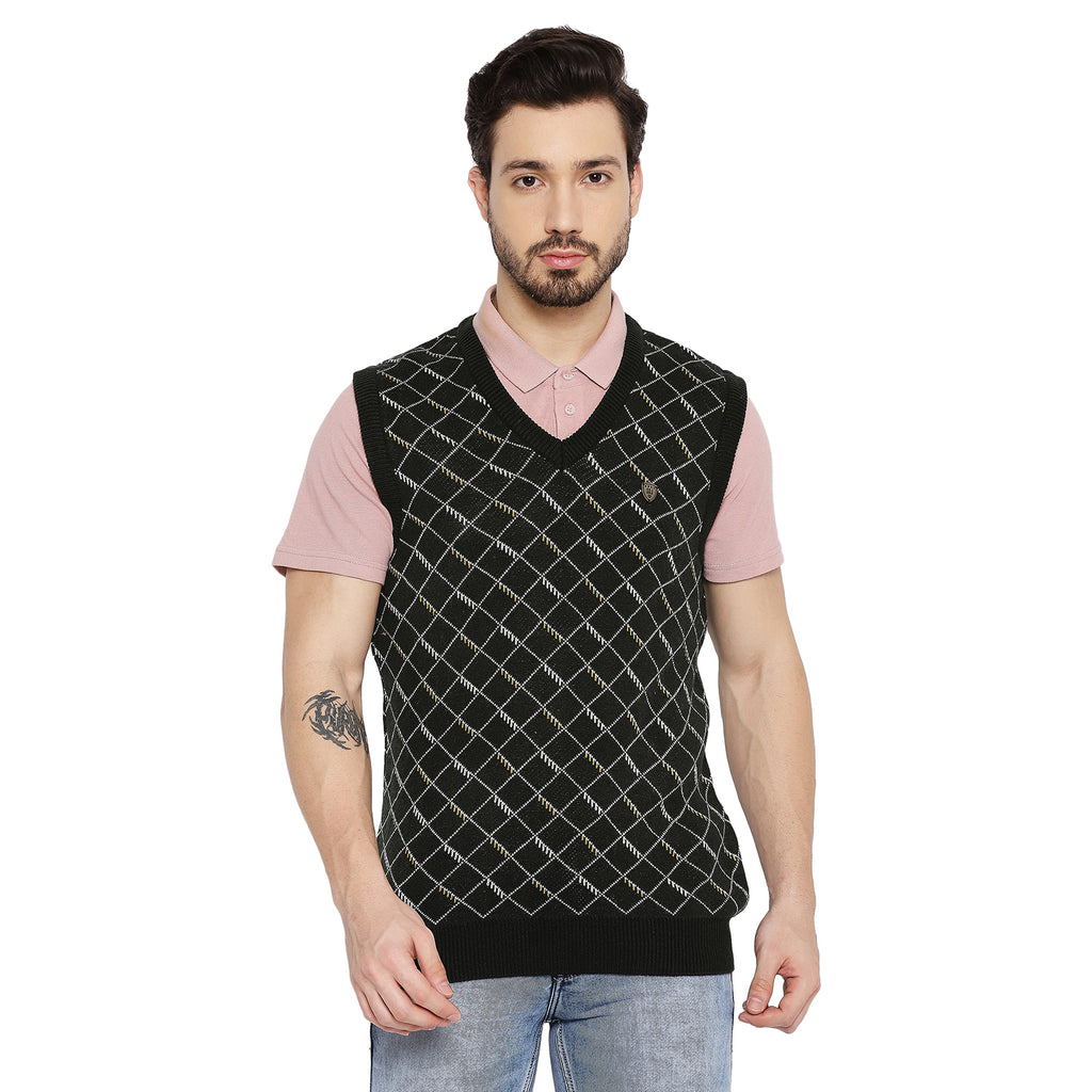 Duke Urban Men Sleeveless V Neck Sweater (SDS2027)