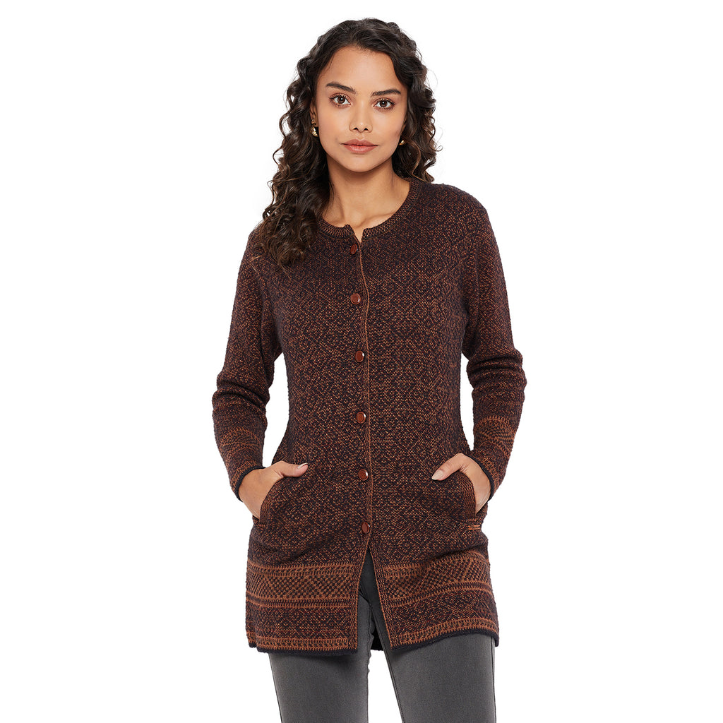 Duke Urban Women Round Neck Cardigan  (SDS1107)