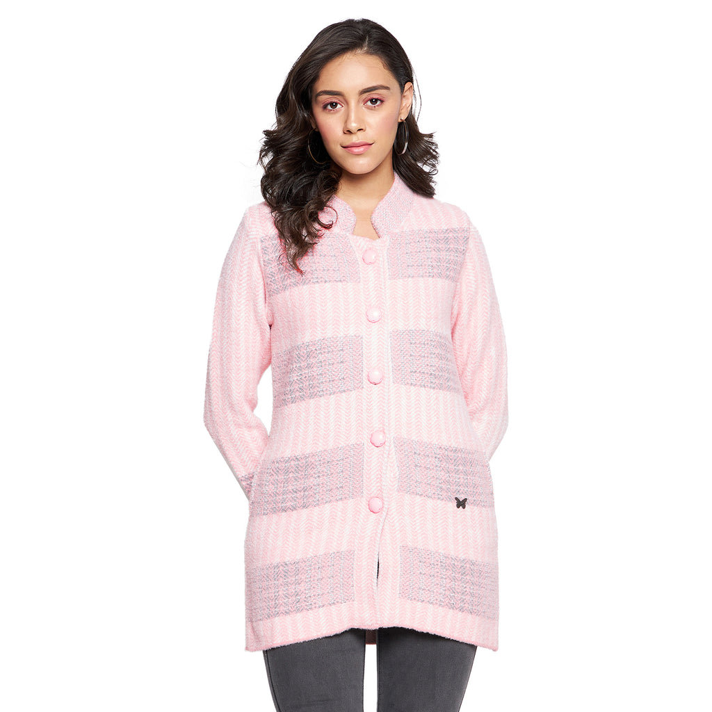 Duke Urban Women Full sleeve Collared Neck Cardigan (SDS1115)