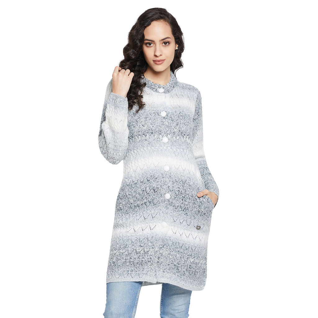 Duke Urban Women Full sleeve Round Neck Cardigan (SDS1097)