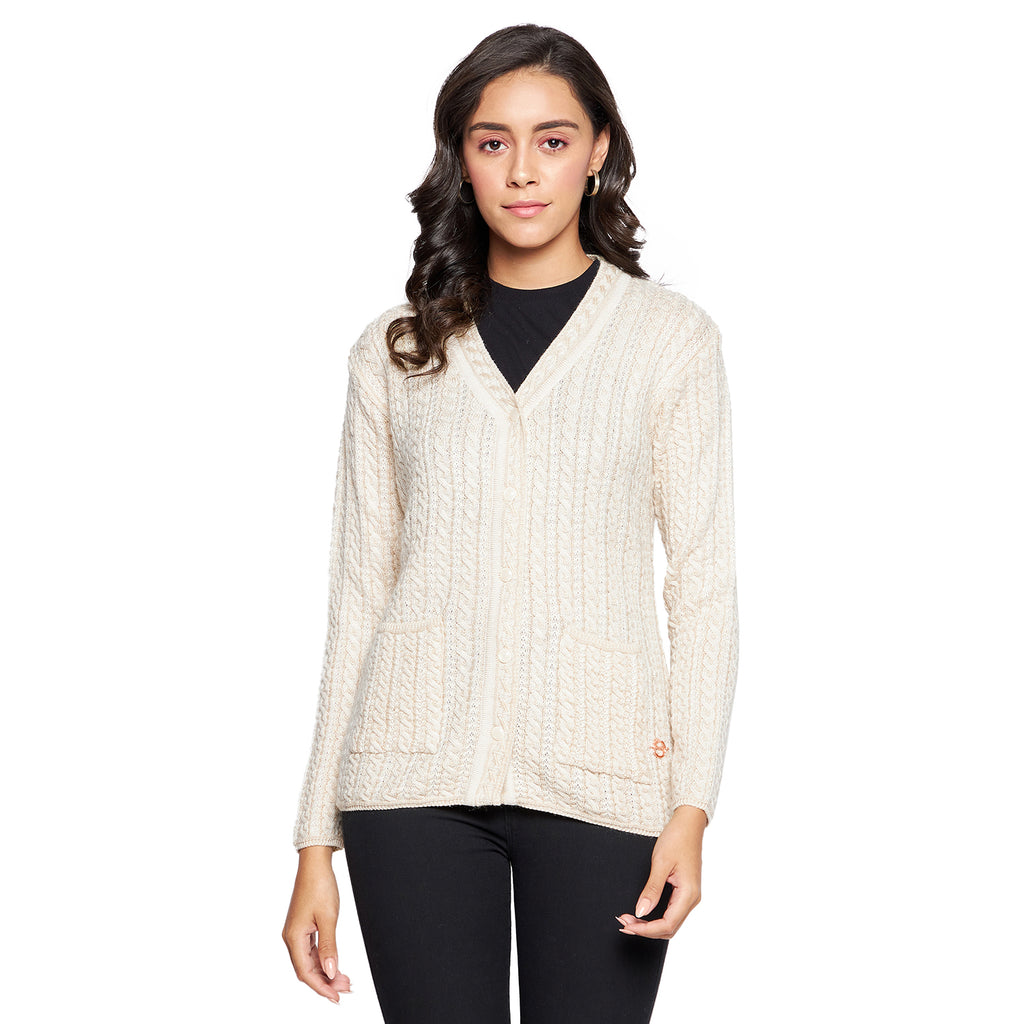 Duke Urban Women Full sleeve V Neck Cardigan (SDS9727)