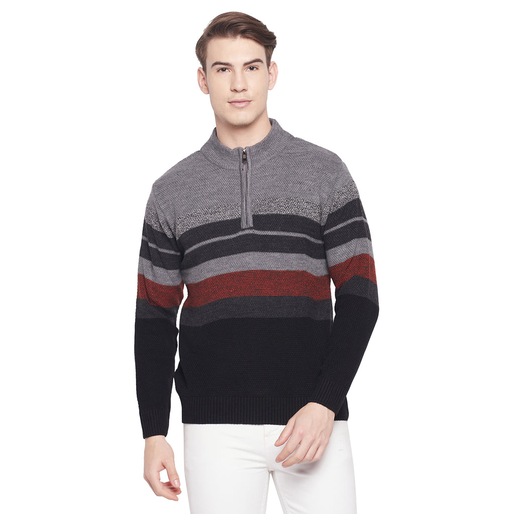 Duke Urban Men Full Sleeve Half Zip Sweater (SDS2076)