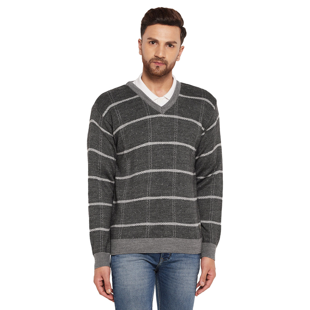Duke Urban Men Full Sleeve V-Neck Sweater (SDS708R)