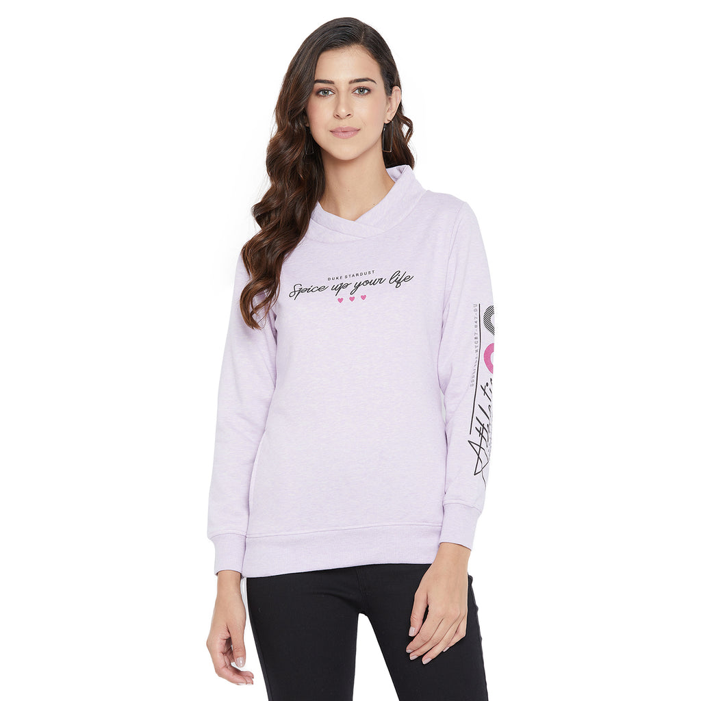 Duke Urban Women Turtle Neck Sweatshirt (LFX792)