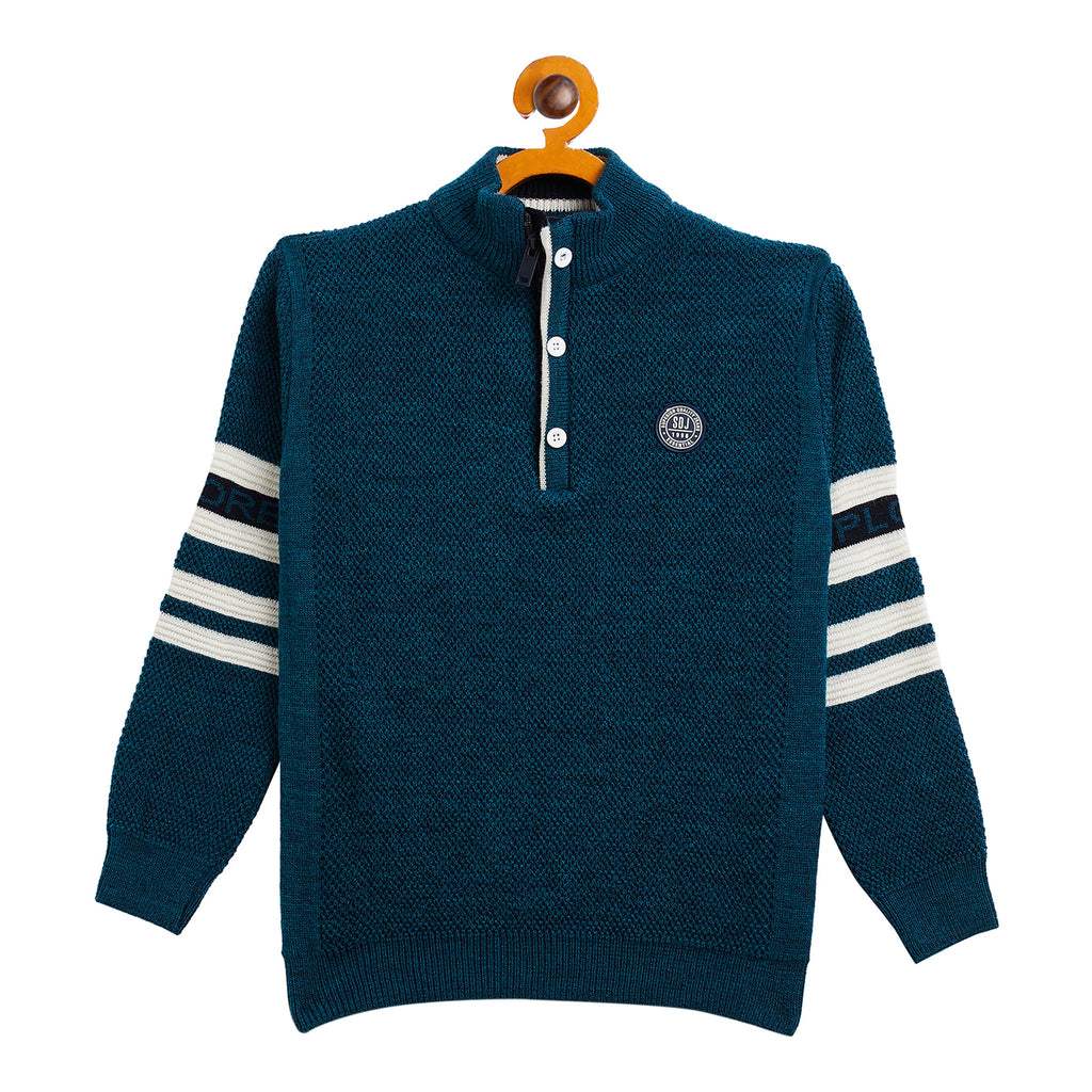 Duke Urban Boys Full Sleeve Button Placket Sweater (SDS3607)