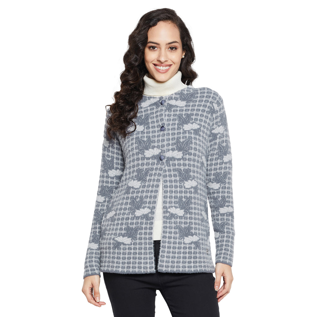 Duke Urban Women Full sleeve Round Neck Cardigan (SDS1055)