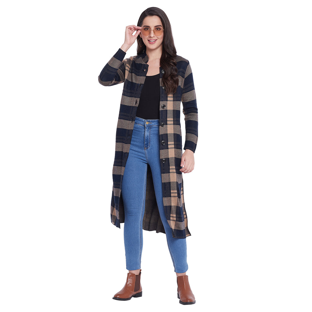 Duke Urban Women Full Sleeve Long Cardigan (SDS941)