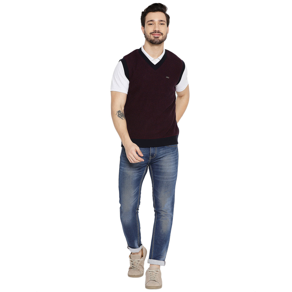 Duke Urban Men Sleeveless Reversible Sweater (SDS2037)