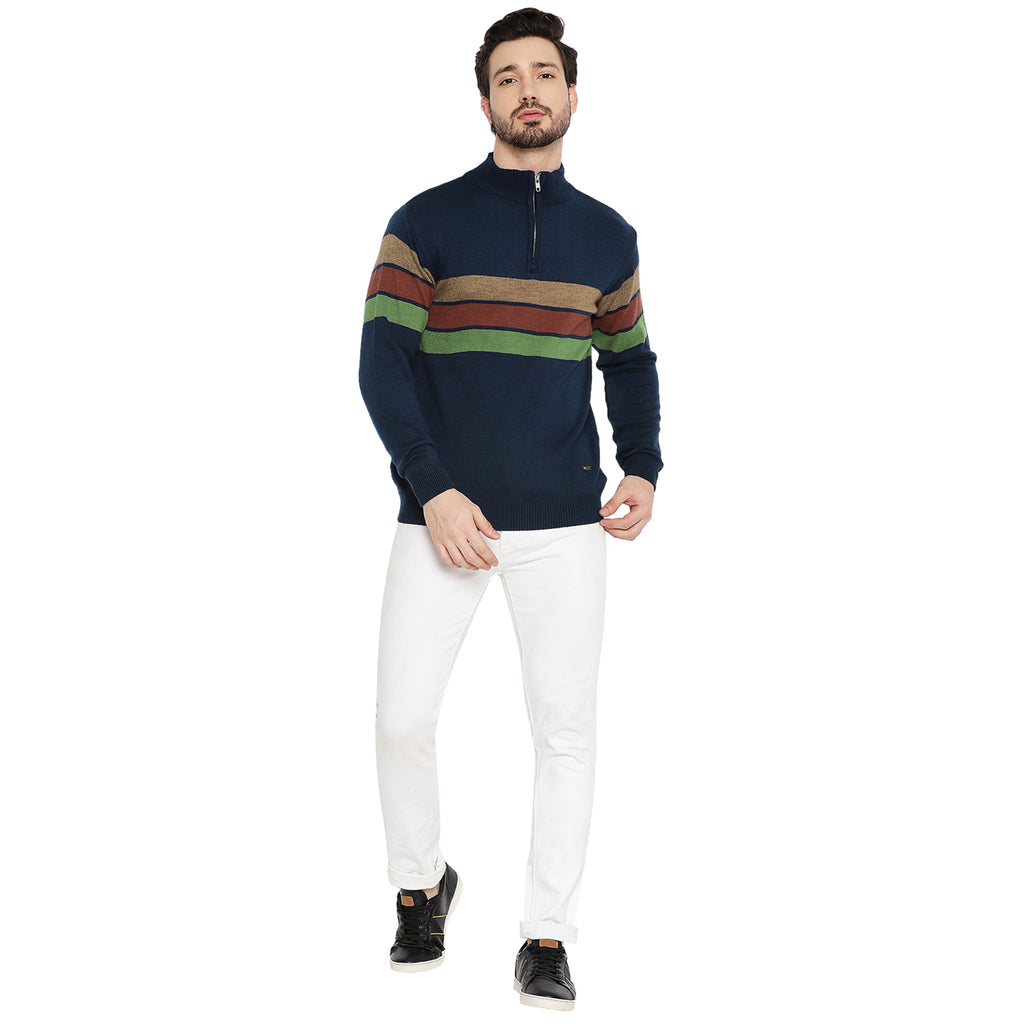 Duke Urban Men Full Sleeve Half Zip Sweater (SDS2079)