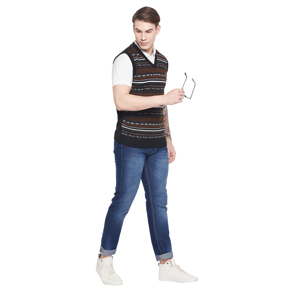 Duke Urban Men Sleeveless V Neck Sweater (SDS2029)