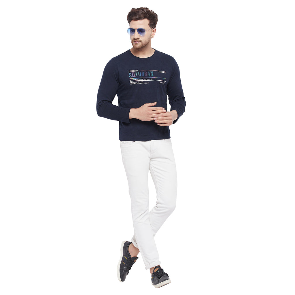 Duke Urban Men Full Sleeve Cotton T-Shirt (LF3929)