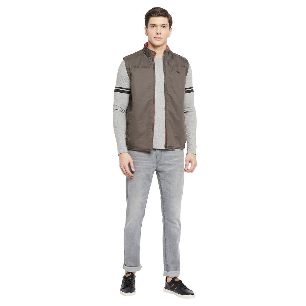 Duke Urban Men Sleeveless Reversible Jacket (SDZ912)
