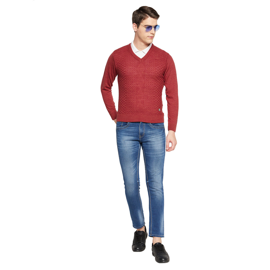 Duke Urban Men Full Sleeve V Neck Sweater (SDS8096)