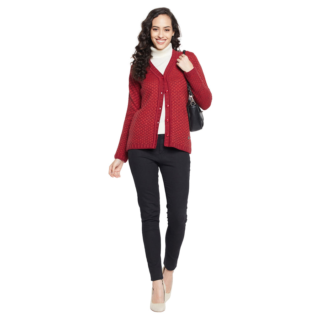 Duke Urban Women Full sleeve V Neck Cardigan (SDS1089)