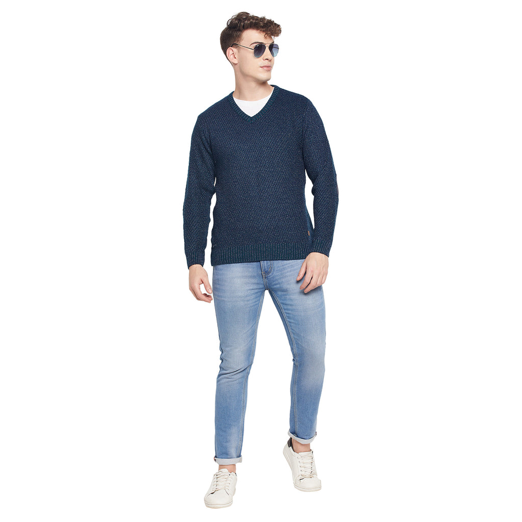 Duke Urban Men V Neck Full Sleeve Sweater (SDS669)