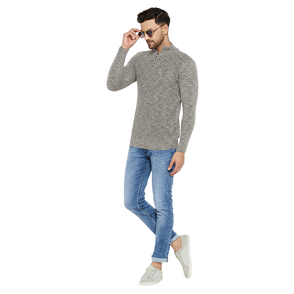 Duke Urban Men Full Sleeve Half Zip Sweater (SDS2080)