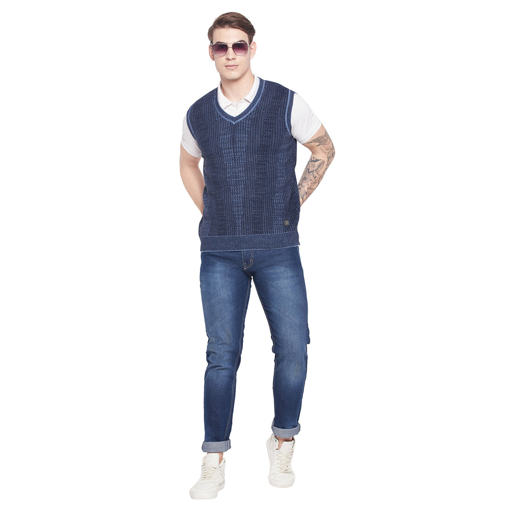 Duke Urban Men Sleeveless V Neck Sweater (SDS2031)